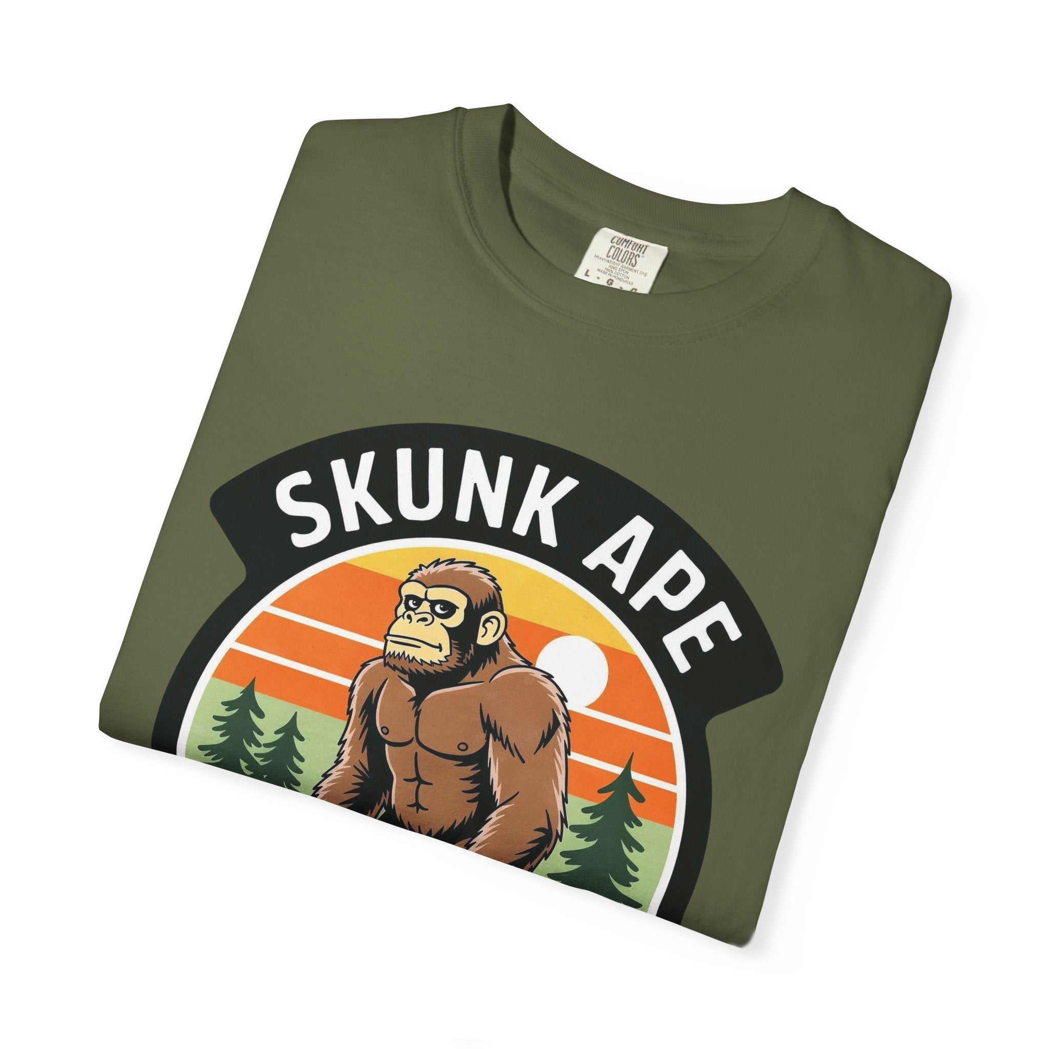 Skunk Ape State Park Graphic T-Shirt — Retro Bigfoot Nature Tee