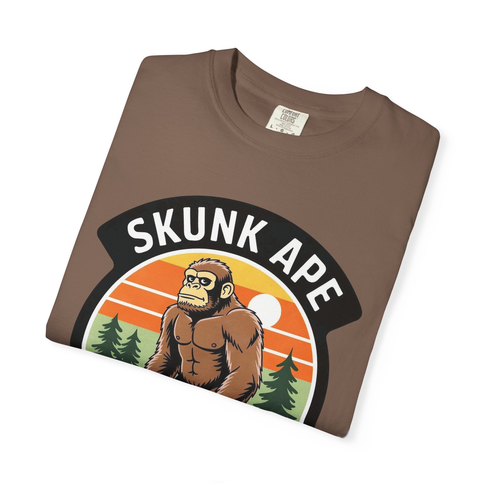 Skunk Ape State Park Graphic T-Shirt — Retro Bigfoot Nature Tee